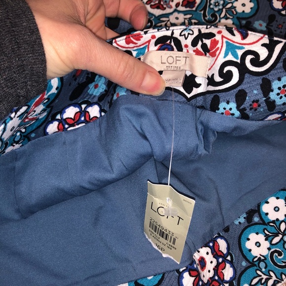 Loft Floral Petite Straight Skirt - Picture 6 of 6